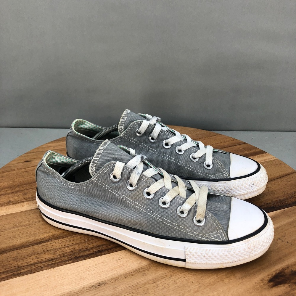 Converse CTAS Ox Low Skate Shoes Womens 7 Gray Canvas Comfort Performance